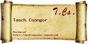 Tasch Csongor névjegykártya
